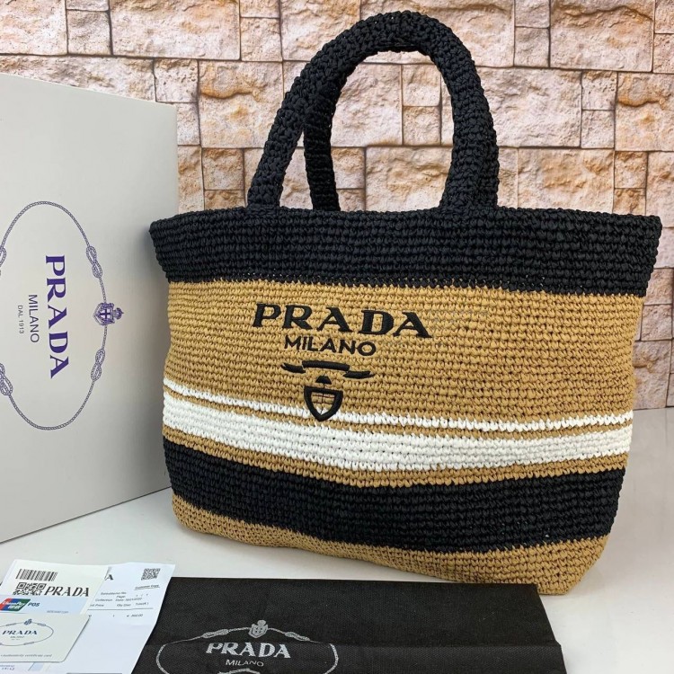 PRADA SMALL CROCHET TOTE BAG CLASSİC